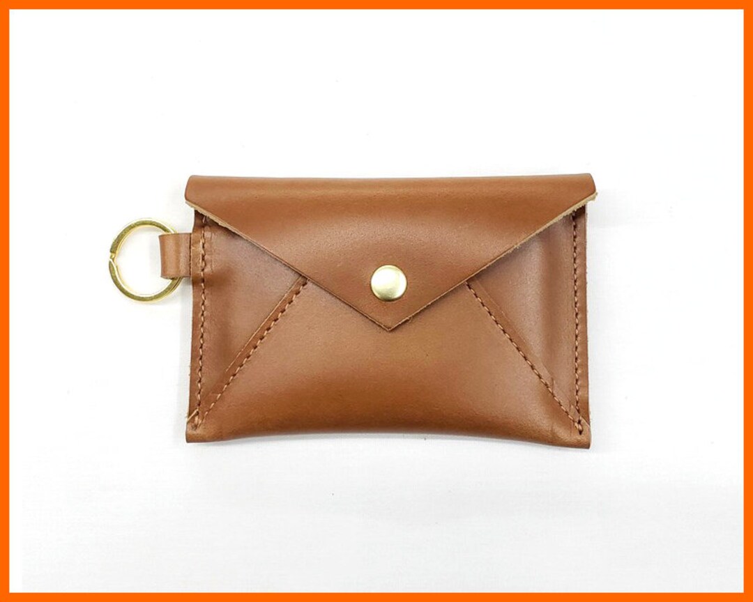 Leather Keychain Wallet, Envelope Card Wallet, Credit Card Wallet
