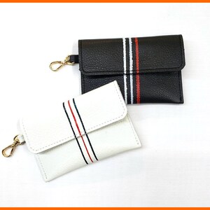 Leder Schlüsselanhänger Brieftasche, handbemalte Leder Brieftasche, Leder Schlüsselanhänger, Kartenhalter Brieftasche, personalisiertes Geschenk, Geschenkideen, ein von einer Art
