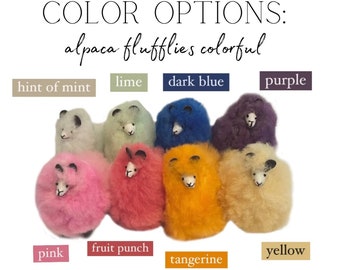 Alpaca Fluffies  - Colorful