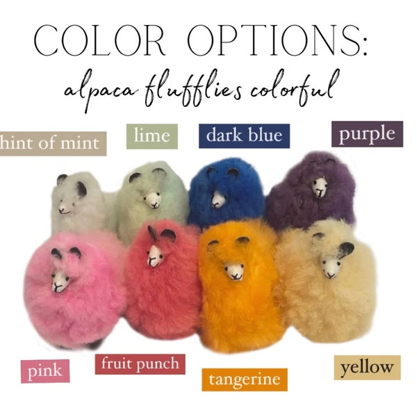 Alpaca Fluffies  - Colorful