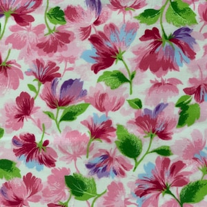 Bloemen Bloemen Aquarel Quilting Stof 100% katoenmateriaal naaien Yardage Fat Quarter Pink