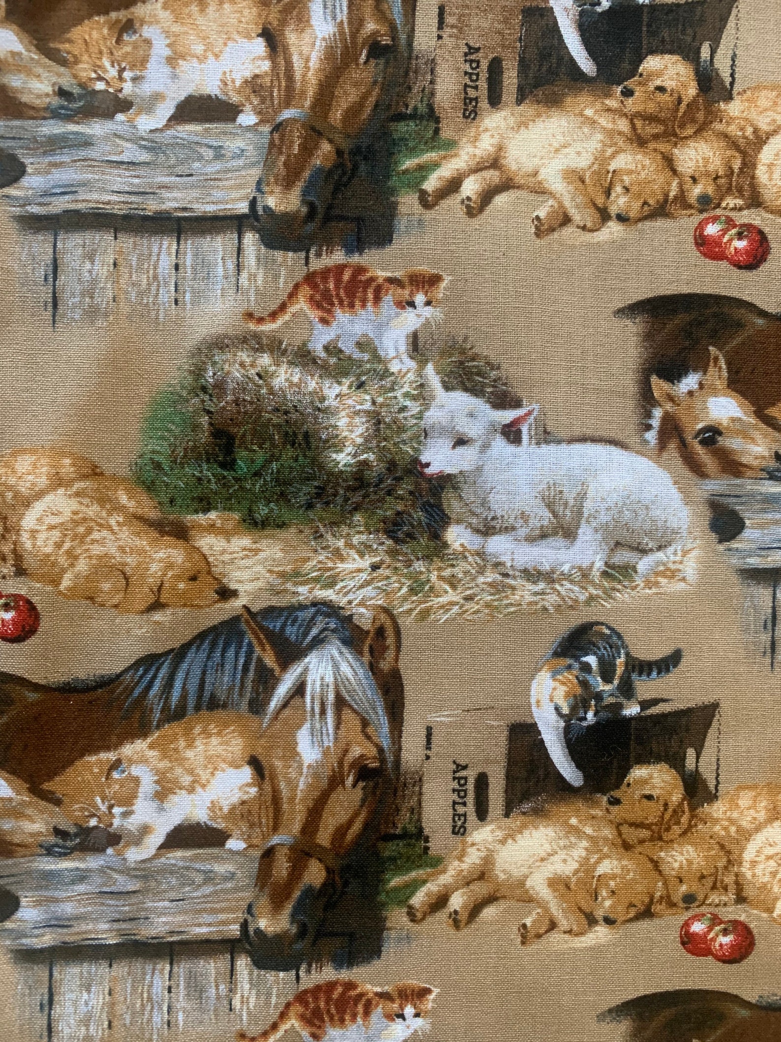 Farm Animals Quilting Fabric by David Textiles 100 Cotton Etsy