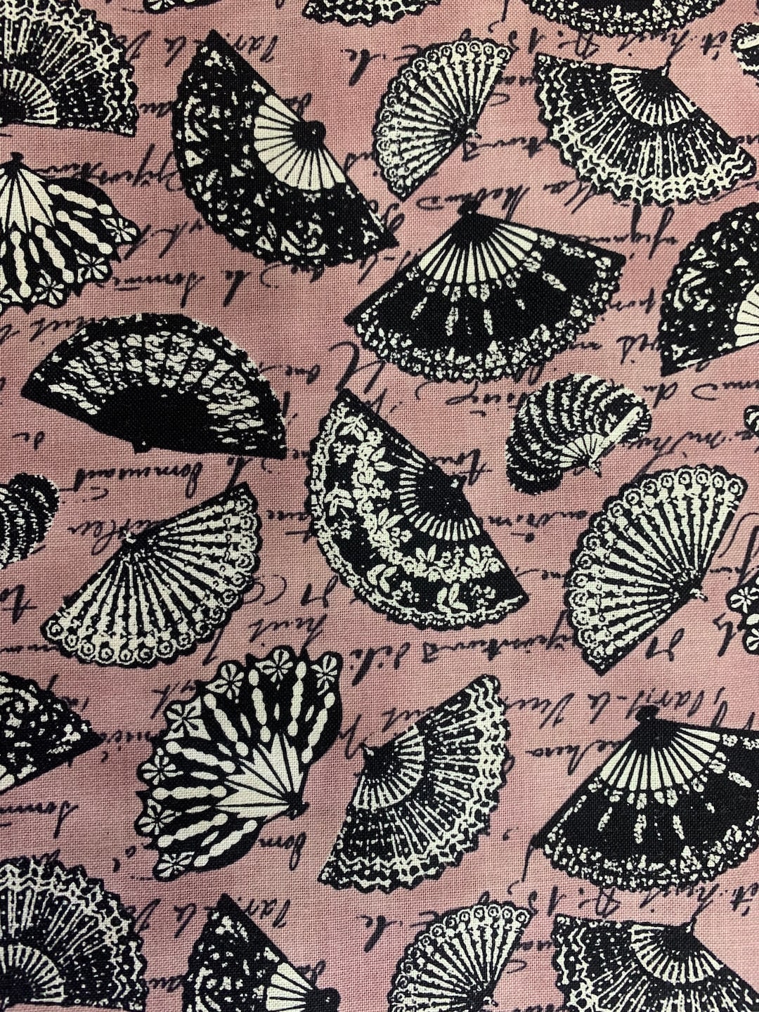 Fans Quilting Fabric 100 Cotton Material Sewing Yardage Fat Etsy