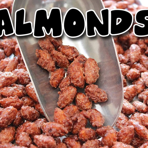 Cinnamon roasted almonds, almonds, cinnamon roasted nuts, candied, nuts, gift food, gluten free, vegan, Bavarian nuts, gifts, snacks, glazed