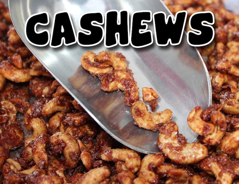 Cinnamon roasted cashews, cashews, cinnamon roasted nuts, snack gift, gift food, gluten free, vegan, Bavarian nuts, gifts, glazed, nuts image 1