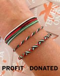 SUPPORT PALESTINE charity bracelet product logo
