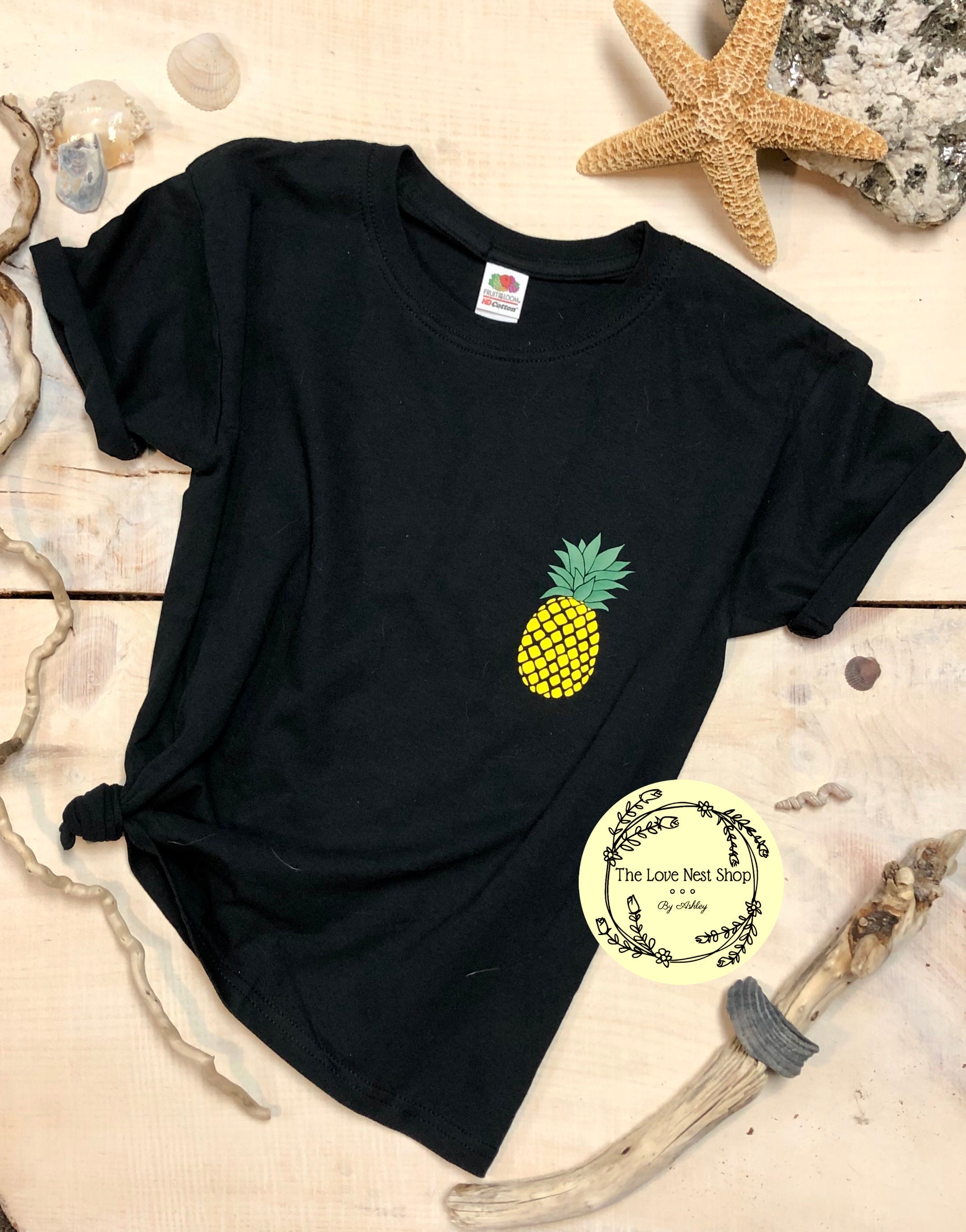 Pineapple T-shirt Pineapple Print Fruit Shirt Pineapple - Etsy