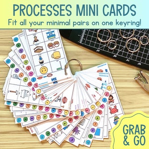 Printable Minimal Pairs Picture Cards | Mini Phonological Processes ...
