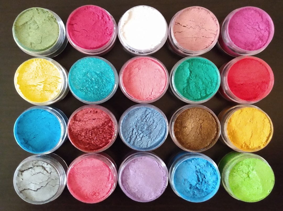 20 Set of Cosmetic Grade Mica Powder Etsy