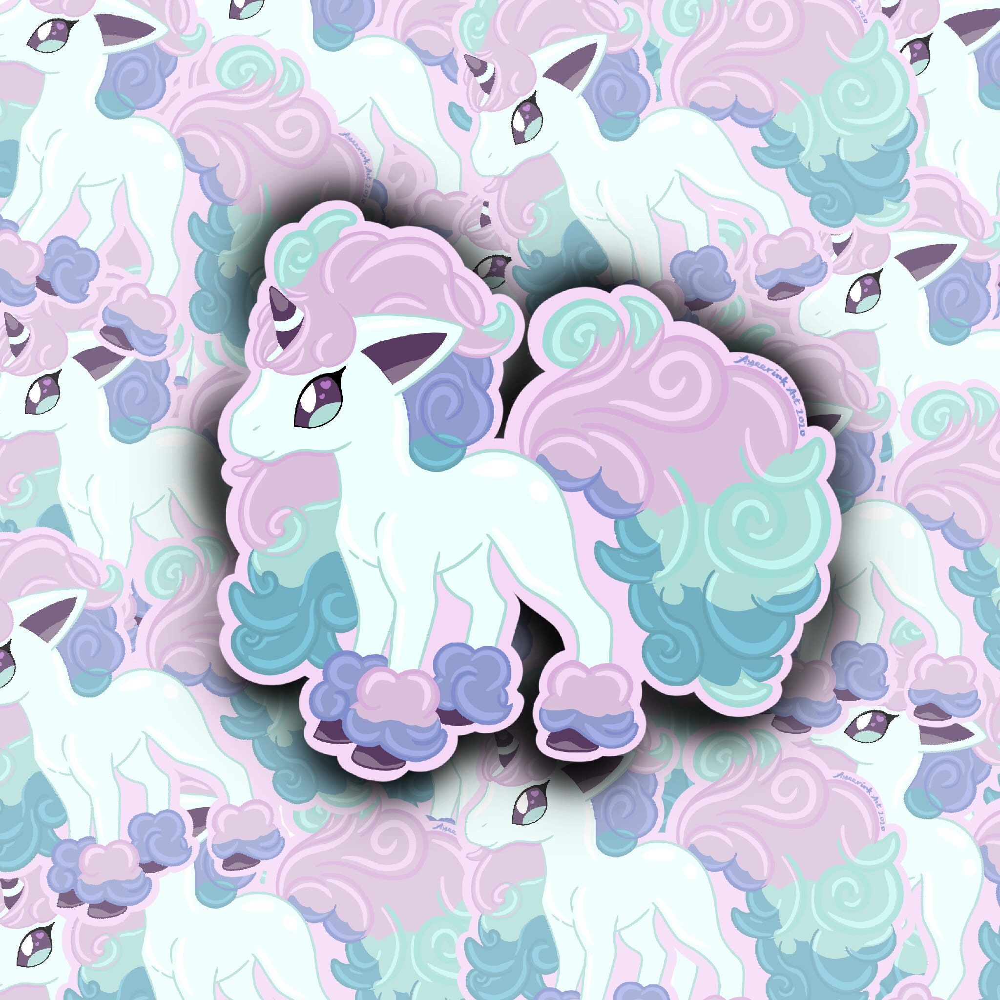 Galarian Ponyta Sticker - Etsy Denmark
