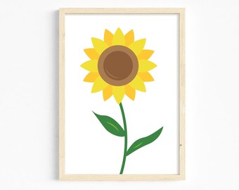 Sunflower A4 print