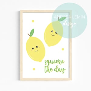 Lemons, squeeze the day A4 print