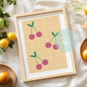 Cherry kitchen print