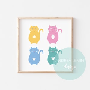 Cats print, cat pattern print