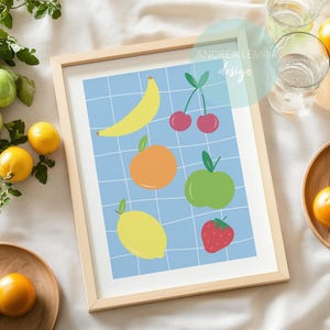 Kitchen fruits print