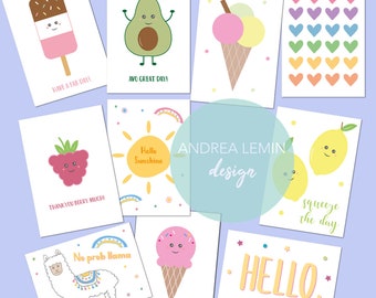 Pack of 10 cheerful postcards