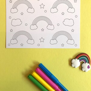 Rainbow colouring postcards, pack of 4 image 4
