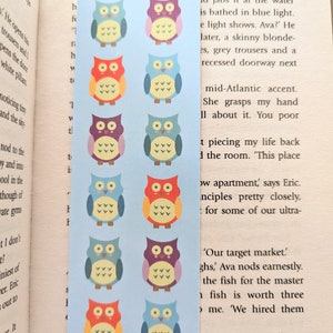 Cute owl bookmark