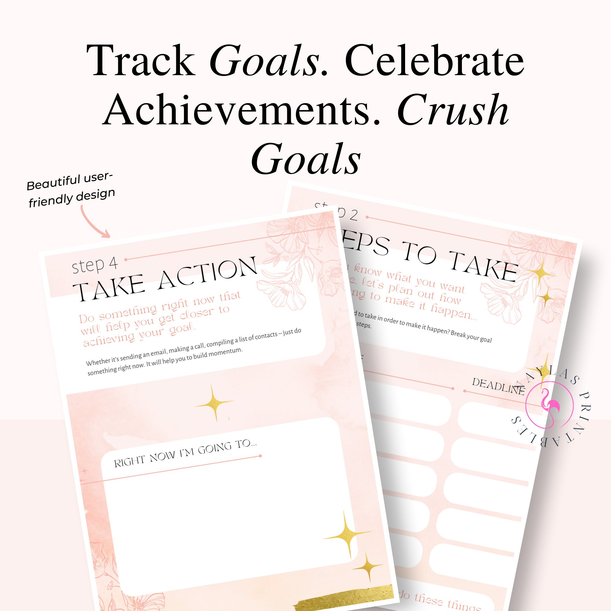 30 Day Goal Planner, 2023 Goals, Productivity Planner, Goal Action Plan