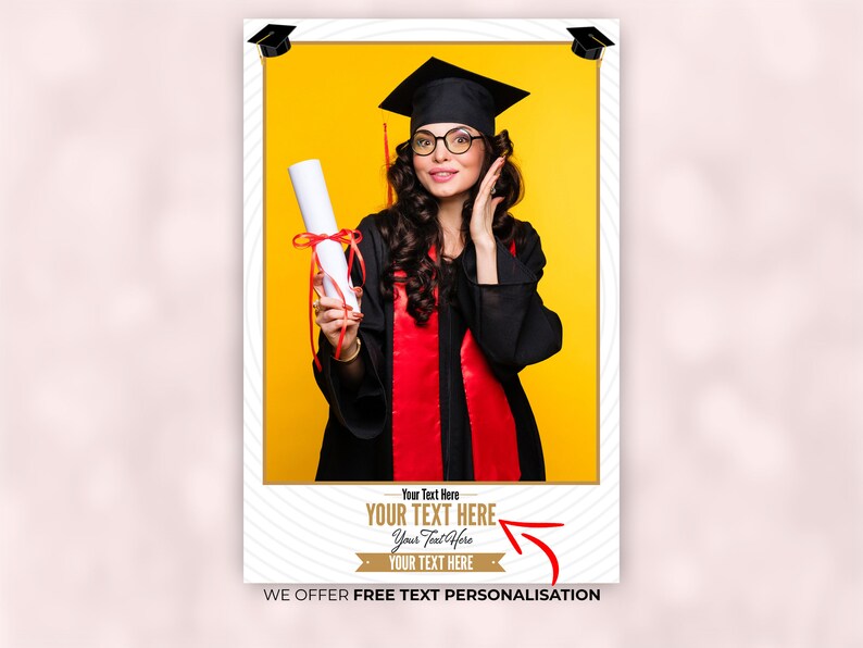 Graduation Photo Boot Design 4x6 Graduation Photo Booth Template, 4x6 Portrait Graduation Party ...