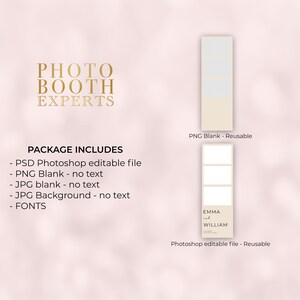 Minimalist Wedding Photo Booth Template: 2x6 Elegant Layout (PSD, PNG ...
