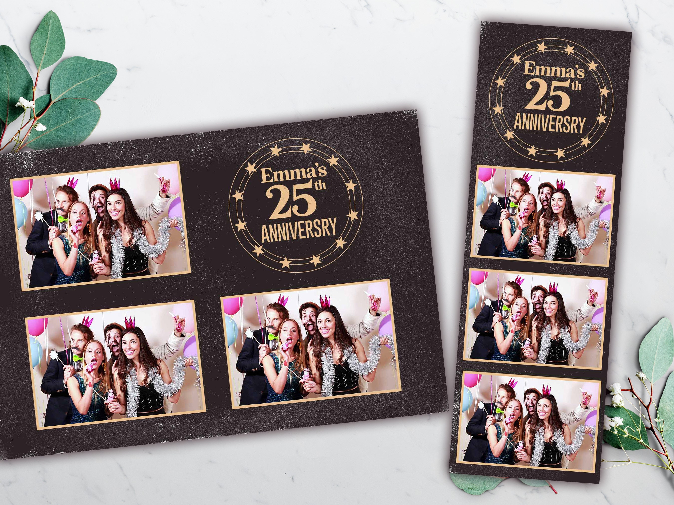  Photo Booth Photo Album - For Wedding or Party- Holds 120  Photobooth 2x6 Photo Strips - Slide In, LITTLE HOUSES