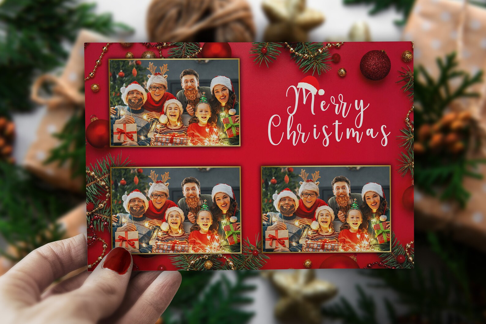 Christmas Photo Booth Template Christmas Template for Etsy