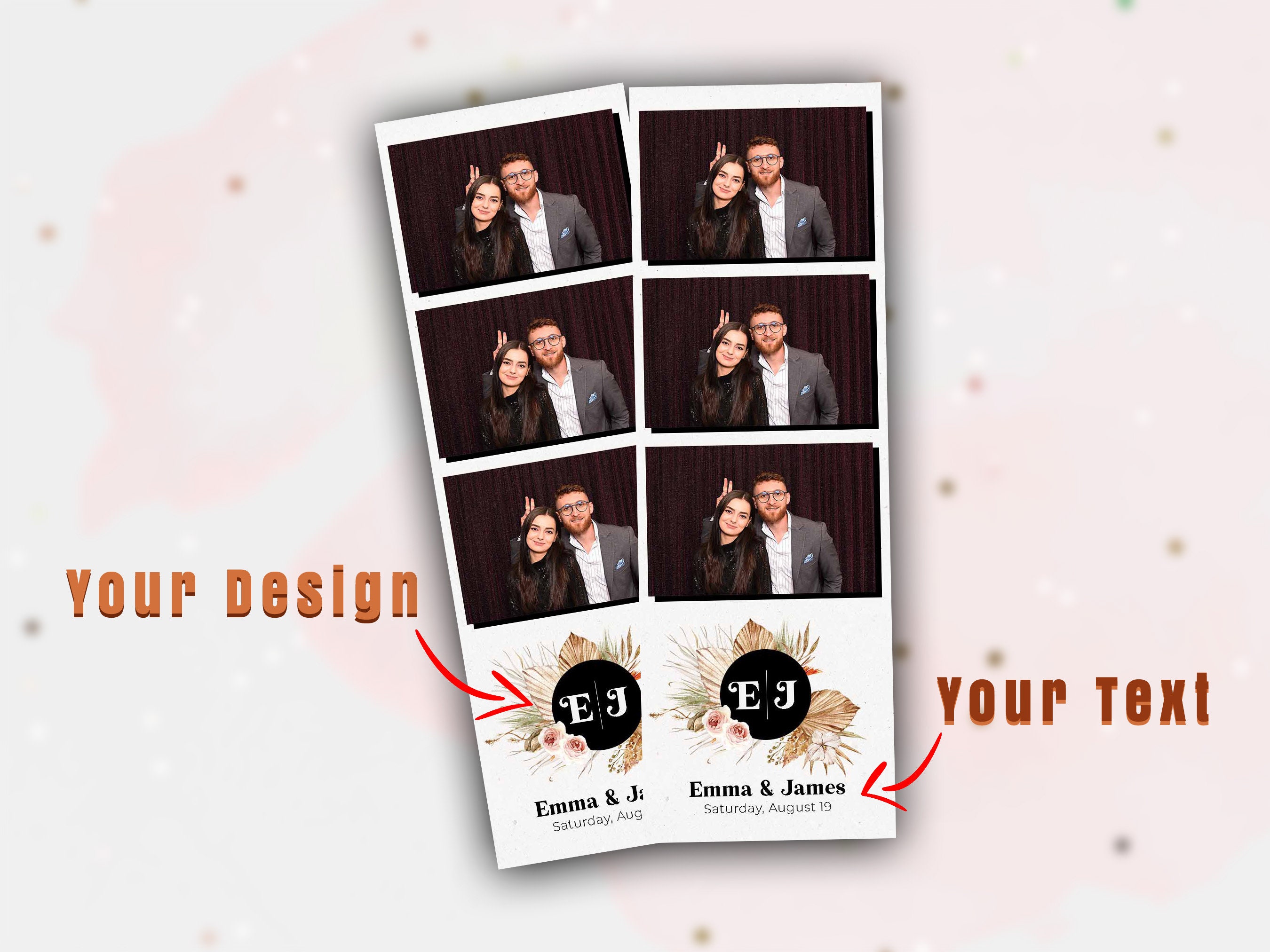 Custom Photo Booth Template Personalized Photobooth Template - Etsy