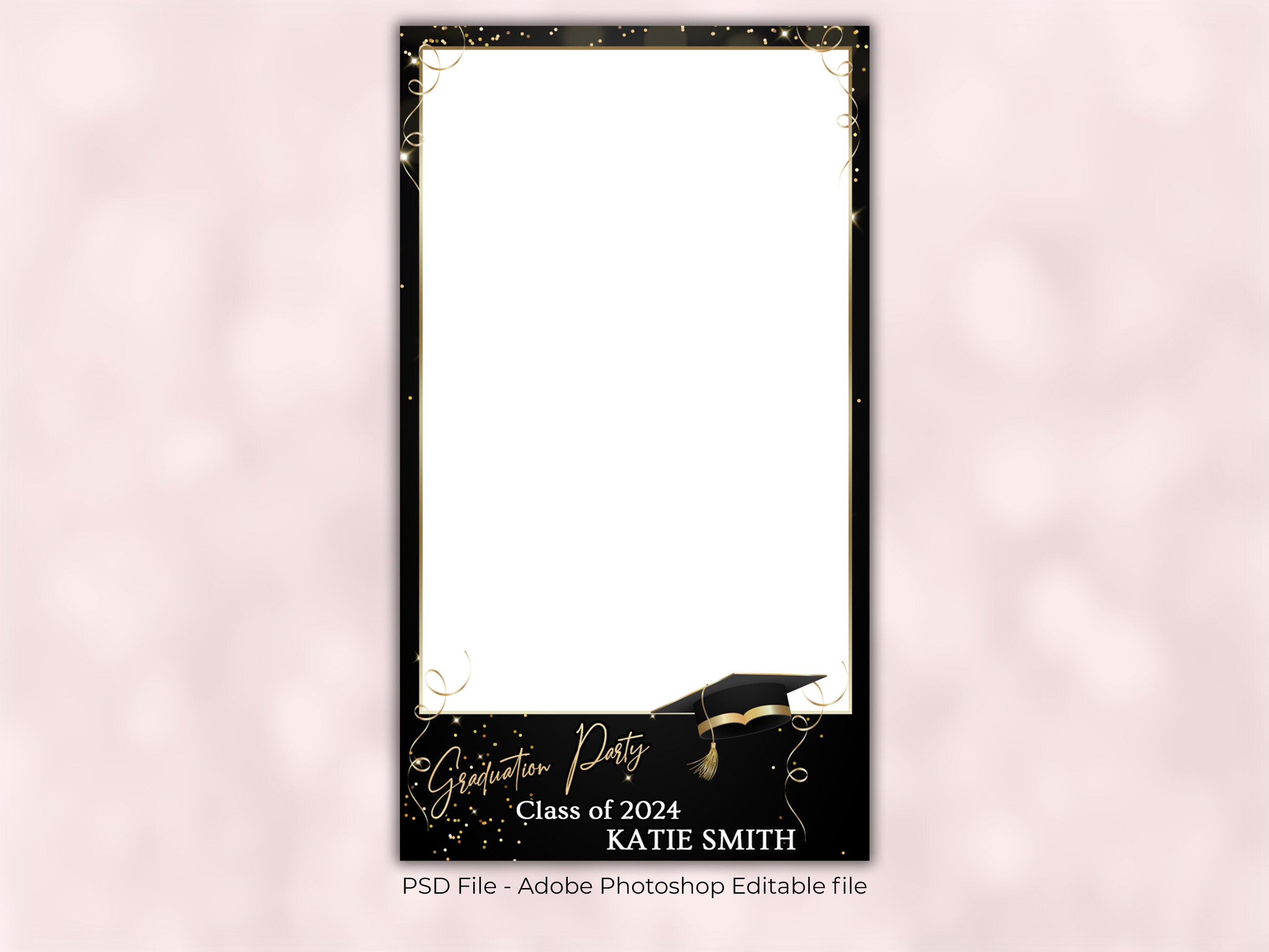 Graduation Overlayvector Graduation 360 Photo Booth Overlay, 360 Video Booth Graduation Template ...