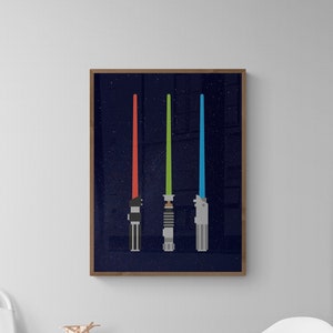 Starwars Theme Nursery Wall Art - Digital Art - Nursery Decor - Boys Decor