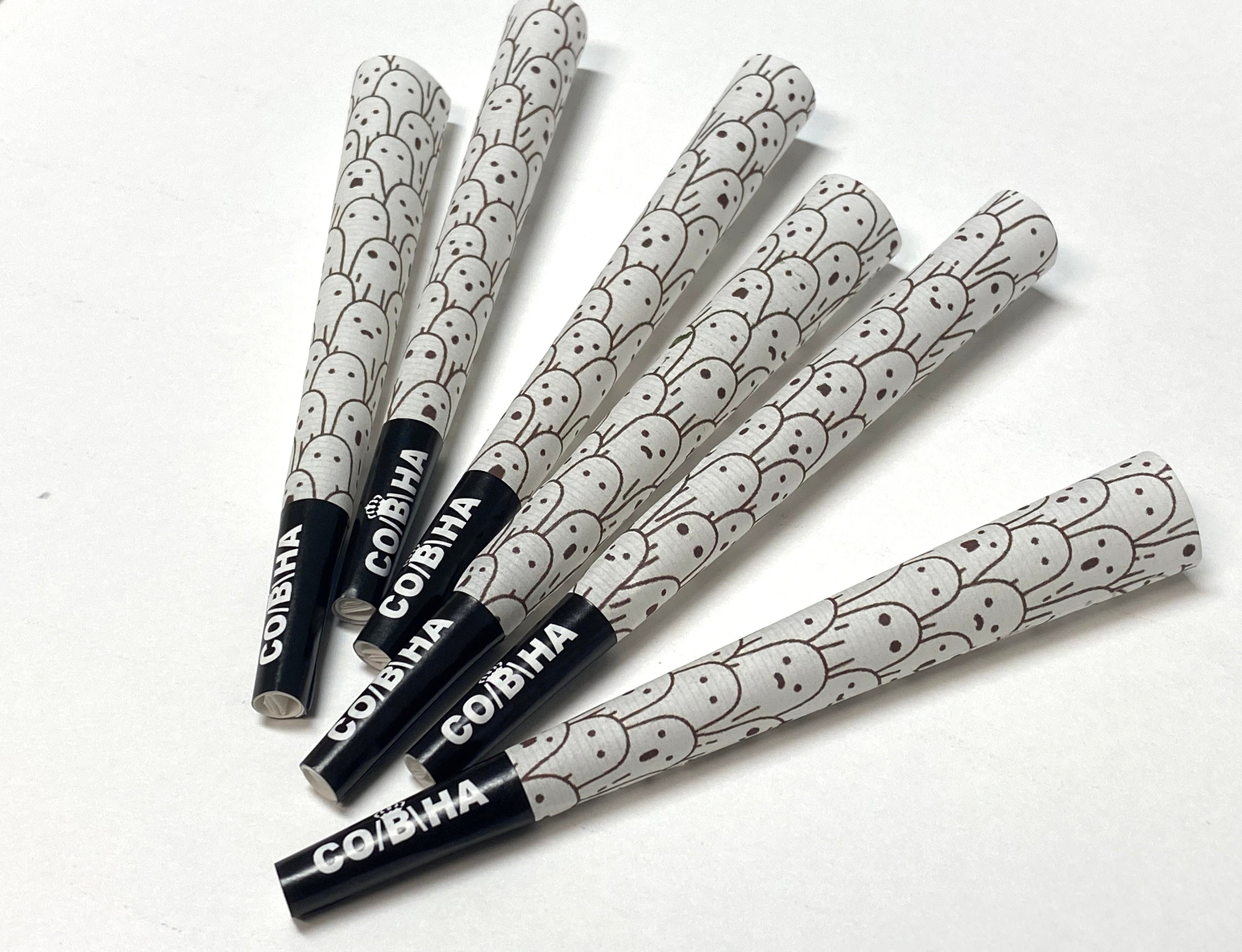 Custom Pre-roll Tubes Design Your Own Custom Tubes 98mm White/black Pre  Roll Tubes Smell Odor Proof 