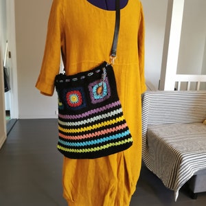Gehäkelte Handtasche, Handgemachte Häkeltasche, wiederverwendbaren, Boho