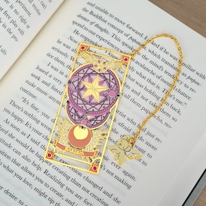 Cardcaptor Sakura Clow Card Metal Bookmark with Kero Charm