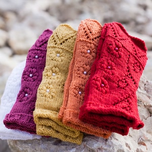 Knitting pattern * Lace fingerless gloves * PDF Pattern for fingerless gloves