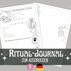 Candle Magic - Template for your Book of Shadows | Spellbook | Grimoire - Ritual Tracker PDF Page Witch Knowledge