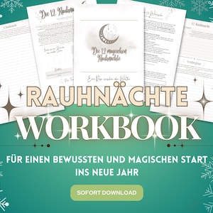 Cuaderno de ejercicios de Rauhnächte 2025 - Instrucciones y diario | Descargar PDF para imprimir - Alemán