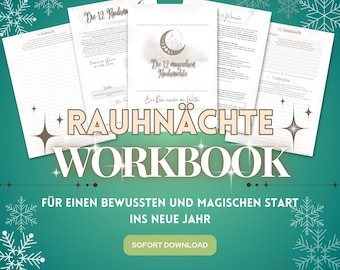 Rauhnächte Workbook 2025 - Instructions & Journal | PDF Download for printing - German