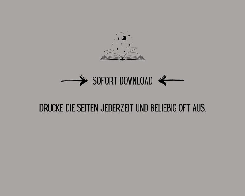 Cyclusplanner PDF (Duits) | Printbare cycluskalender | Maanfasen, notities, menstruatiedagboek, stemming, PMS afbeelding 3