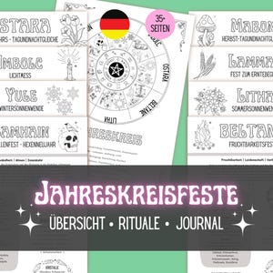 Festivales de Temporada - Resumen, Rituales, Diario - Conocimientos de Brujería Imprimibles para tu Grimorio y Libro de las Sombras | PDF Alemán