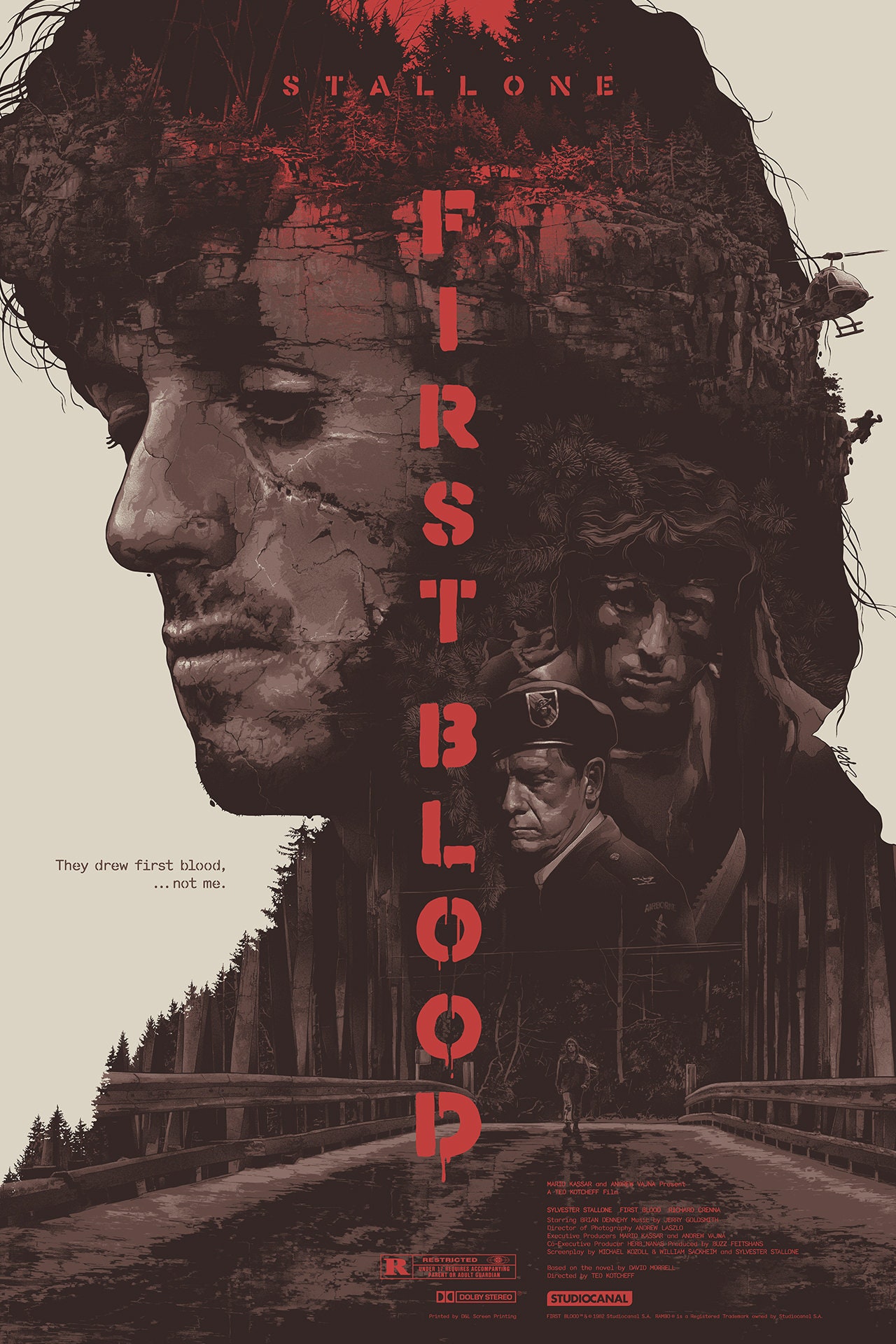 Double exposure movie poster Etsy