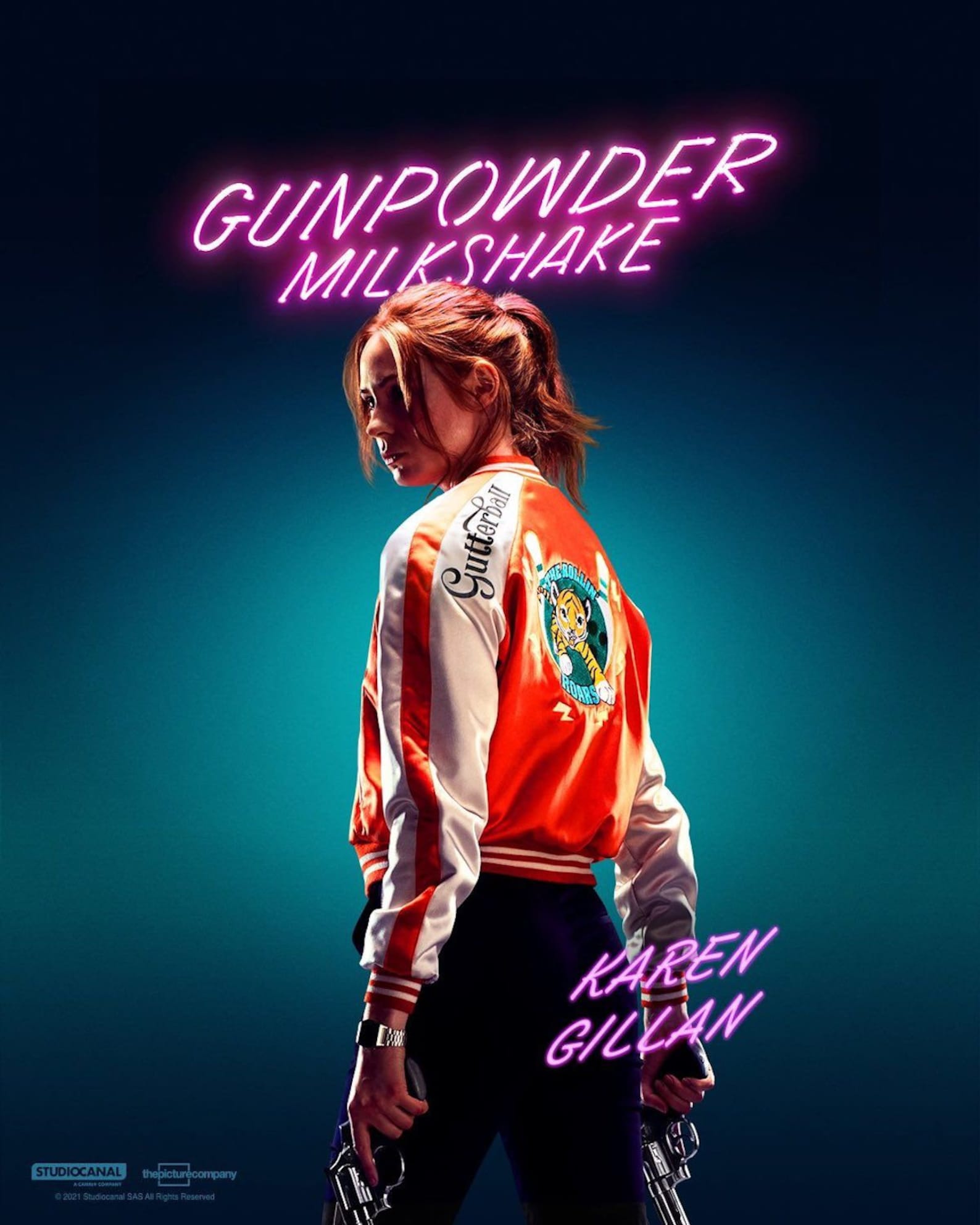 Gunpowder Milkshake Movie Karen Gillan 2021 Poster Etsy