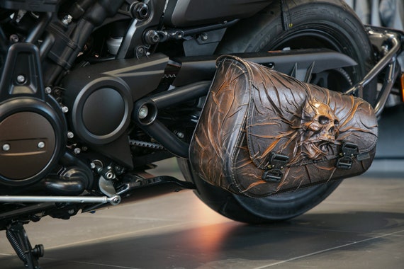 Brown leather swingarm bag discount