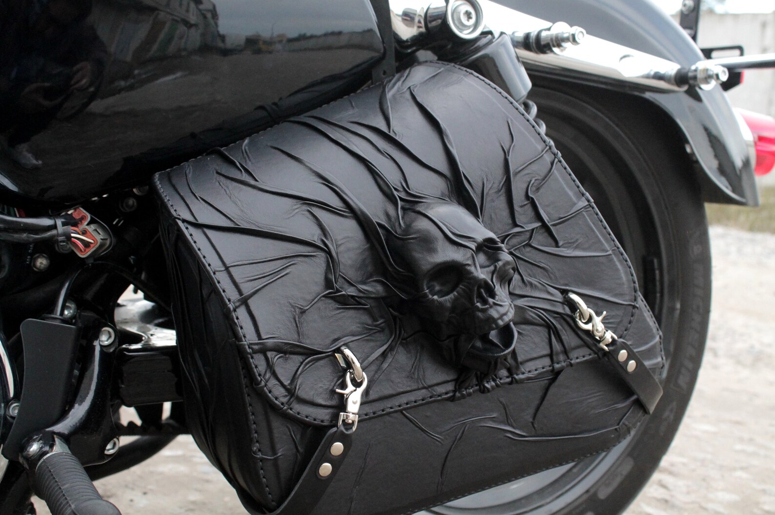 harley davidson skull purse