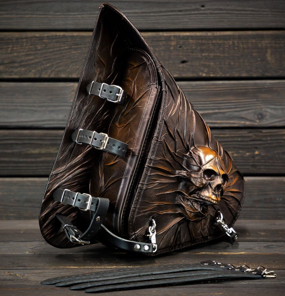 Brown leather swingarm bag discount