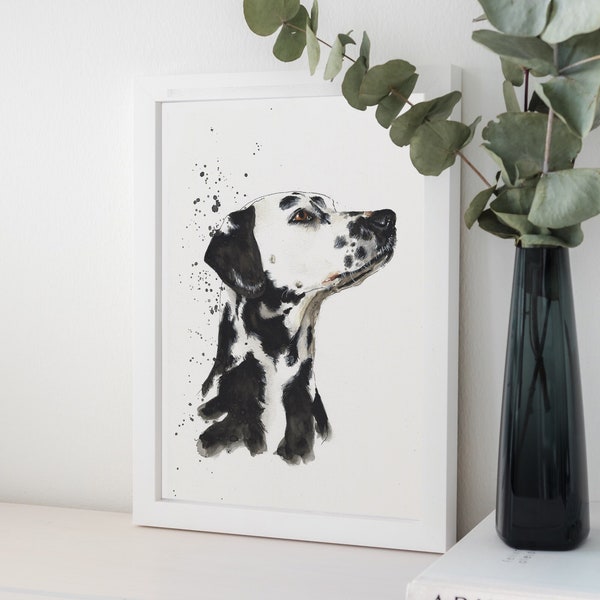 Personalized dog portrait, Original watercolor of pets made from photos - Gift for animal lovers