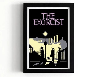 The Exorcist Movie Poster Cross Stitch Pattern (PDF Download)