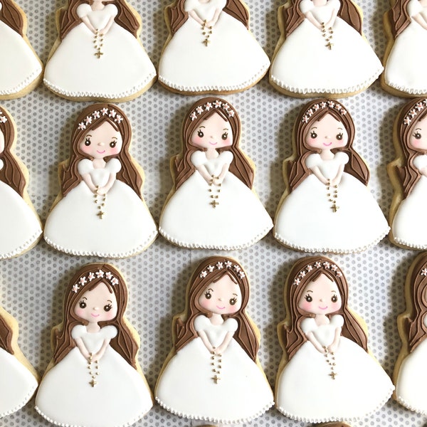 First Communion Cookies, , Girl first communion, first communion favors