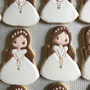 First Communion Cookies, , Girl first communion, first communion favors image 2