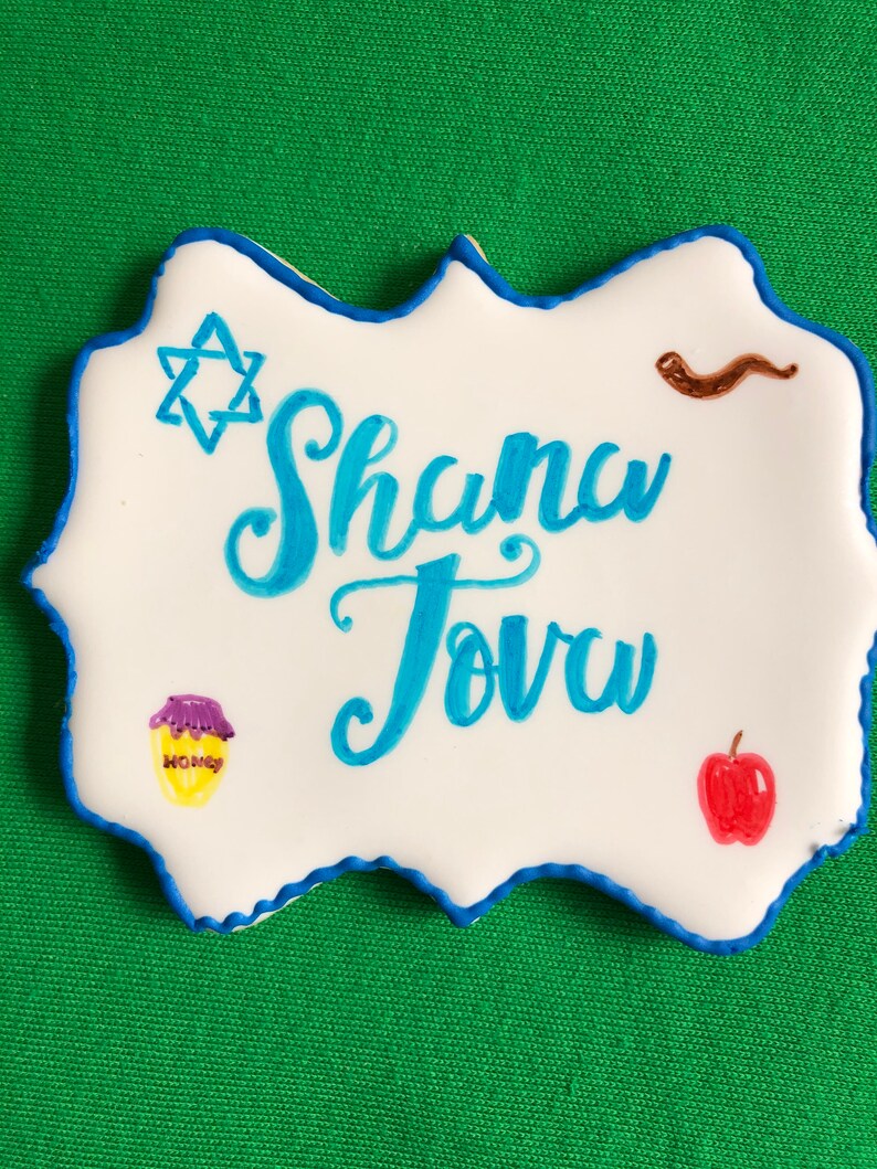 Rosh Hashanah cookies Jewish cookies jewish new year rosh Etsy