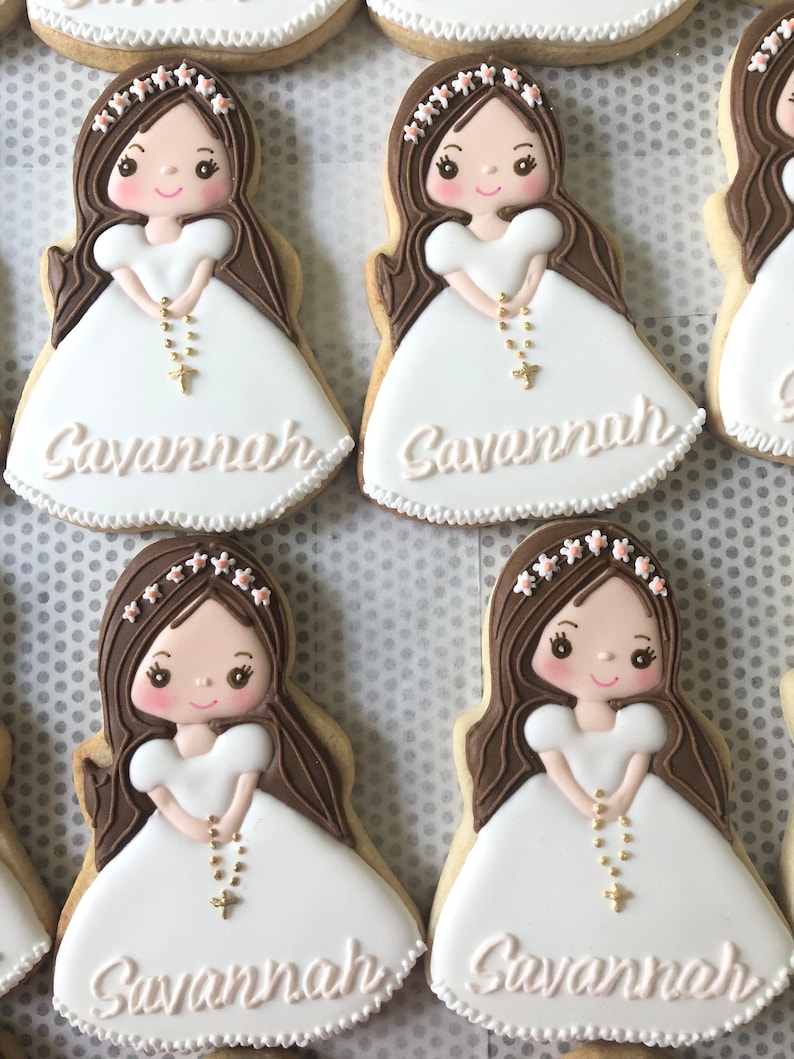 First Communion Cookies, , Girl first communion, first communion favors image 5